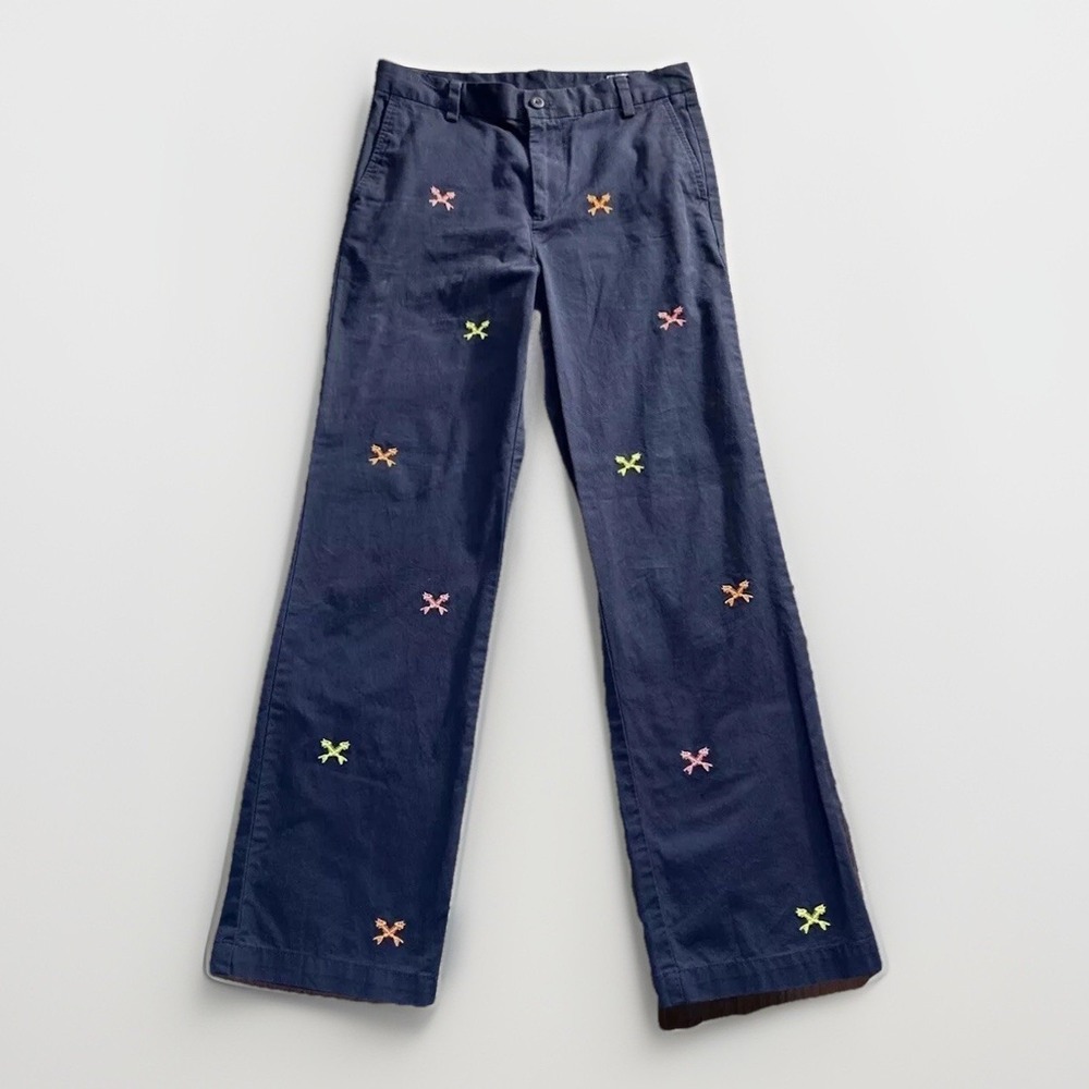 Vineyard Vines Boy's Blue Chino Pants Size 18 (29x28) Fishbones RN 134578